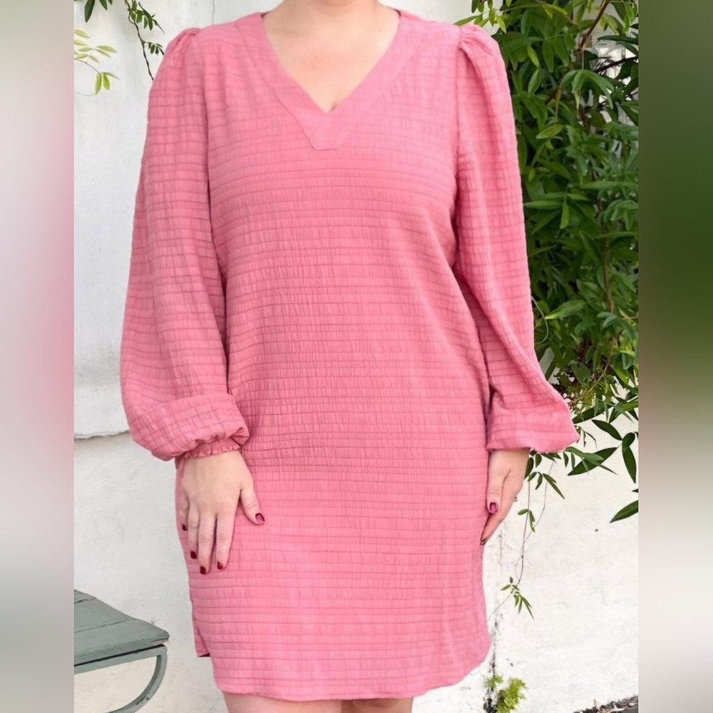 Mauve Crinkle Dress